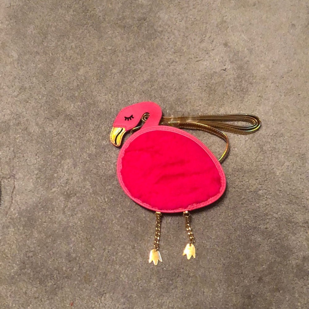 Little girls flamingo crossbody. NWT.